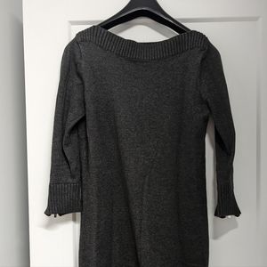 Cozy grey sweater dress